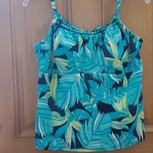 Tropical print tankini, size 20W